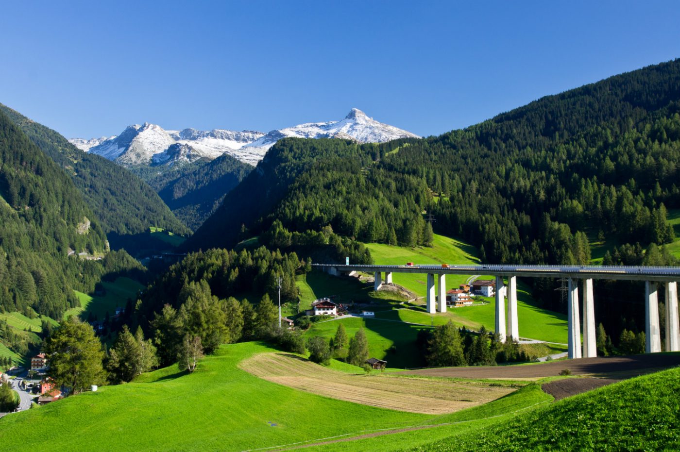 Pont-levis dans les Alpes autrichiennes
