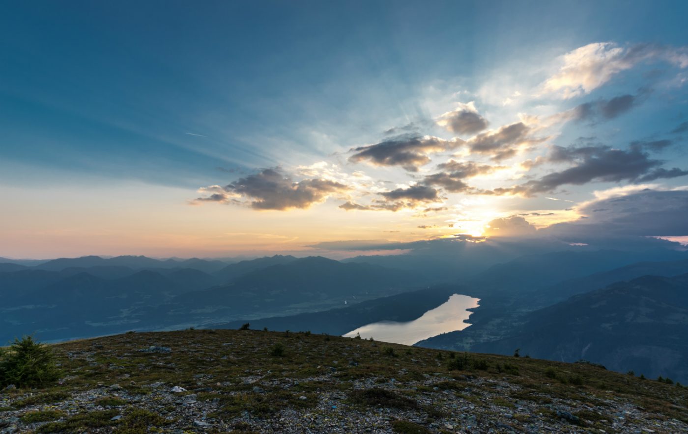 Vue sur les Alpes autrichiennes