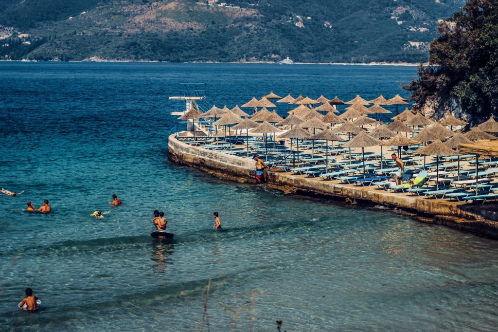 Côte albanaise avec plage